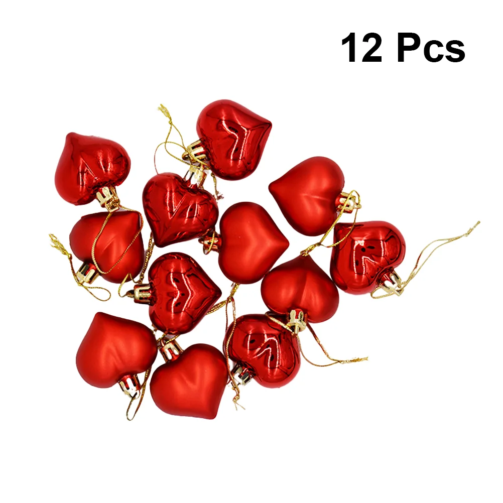 

Christmashanging Heart Ornaments Shaped Tree Decorative Ornament Decorations Shapevalentine Forred Gift Dayshatterproof Hear
