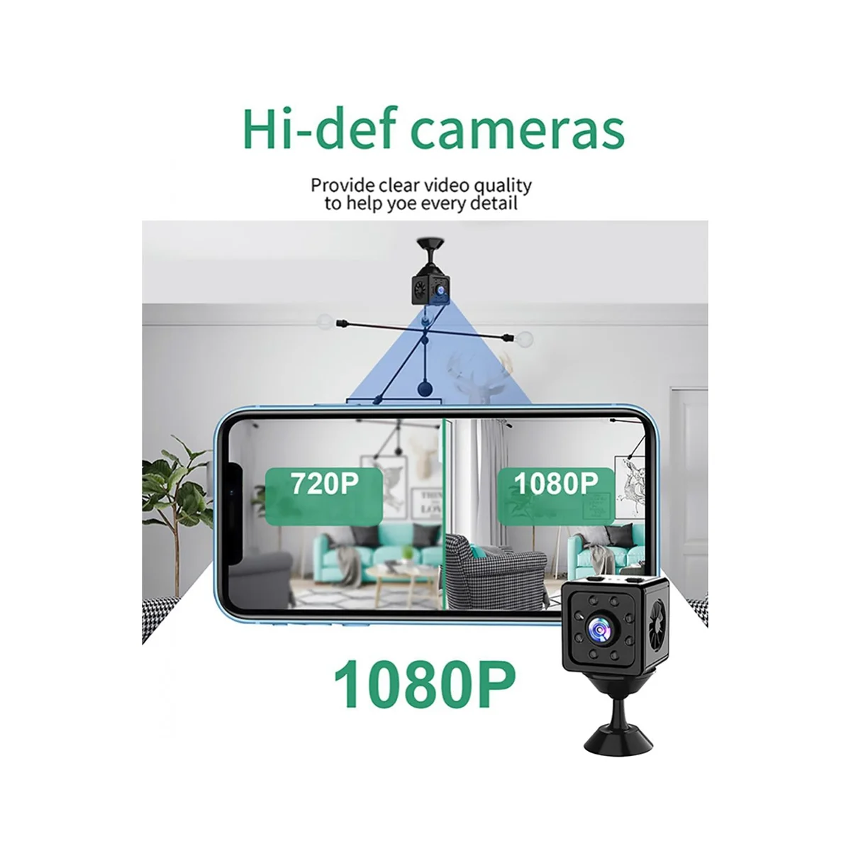 

Беспроводная мини-камера K13 с поддержкой Wi-Fi, HD, 1080P