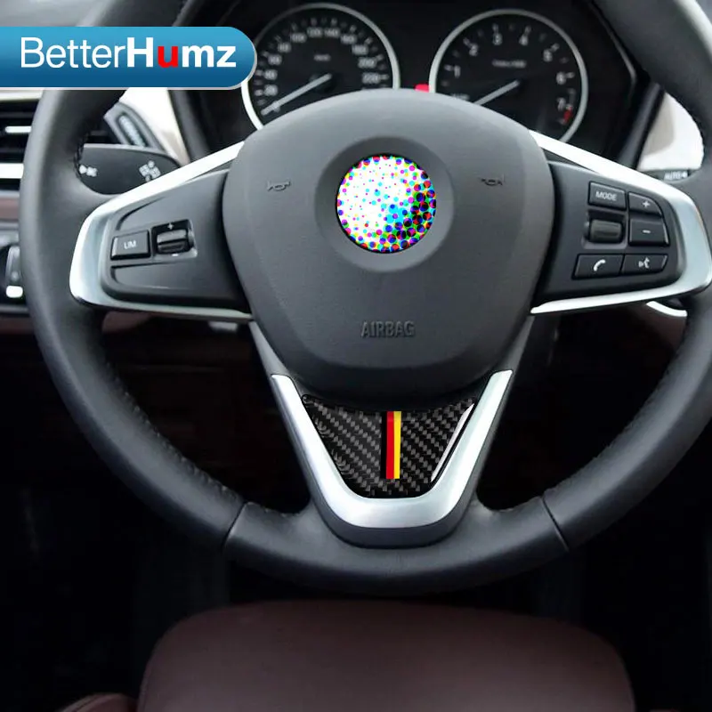 Карбоновое волокно для BMW X1 F48 F45 F46 Series 2 Tourer отделка рулевого колеса M эффективная