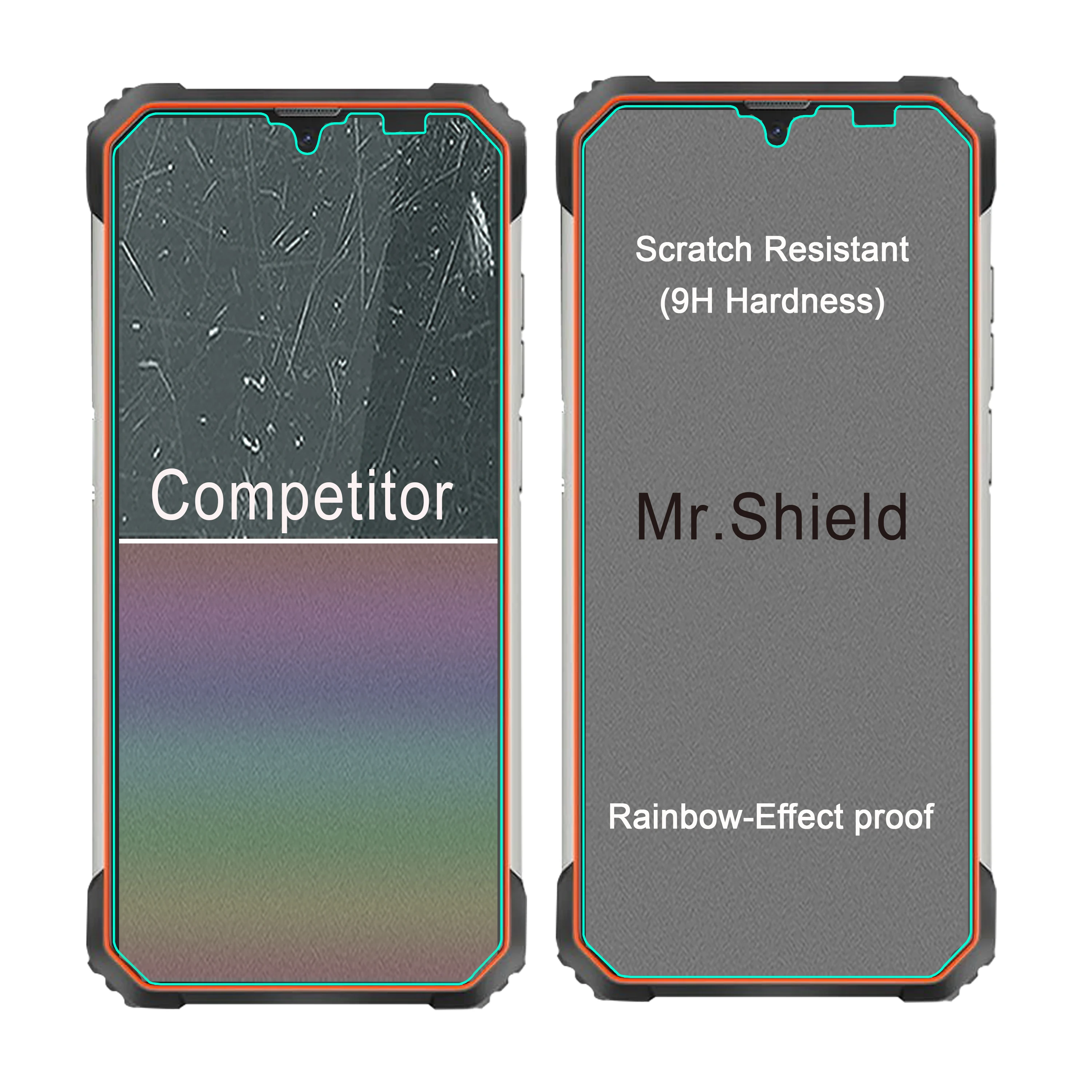 Mr.Shield [3-Pack] Screen Protector For Blackview BL8800 / Blackview BL8800 Pro 5G [Tempered Glass] [9H Hardness]
