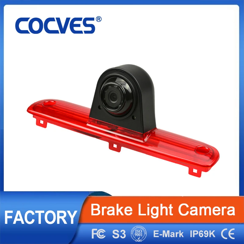 COCVES HD Rear View Camera 3rd Brake Light Camera  AHD 720P 1080P Reversing Camera IP69K Waterproof Camera Wiht Night Vision