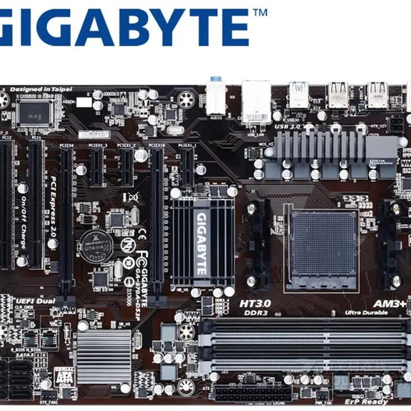 

GIGABYTE GA-970A-DS3P настольная материнская плата 970 Socket AM3 + DDR3 32G для FX/Phenom II/Athlon II ATX материнская плата Б/у ПК