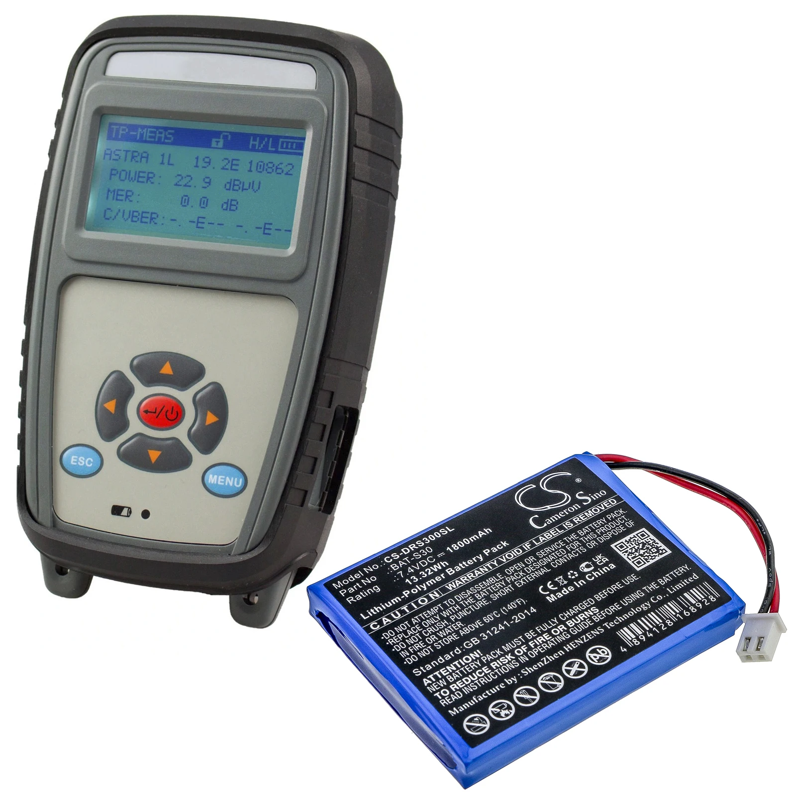 

Аккумулятор Cameron Sino 1800 мАч для устройства разрядки S30