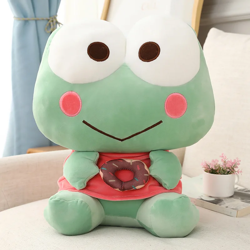 Sanrio Keroppi симпатичная большая глазная лягушка плюшевая кукла кавайная мягкая
