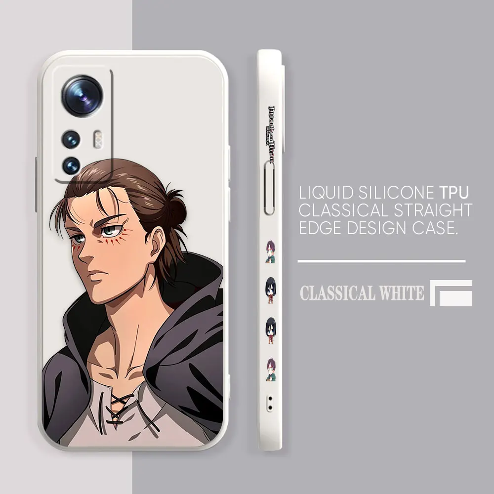 Phone Case For Xiaomi 13 12 12T 12S 11 11T 10 10S 9 8 Pro Ultra Lite Case Funda Cqoue Shell Anime A-Attack O-On T-Titan E-Eren