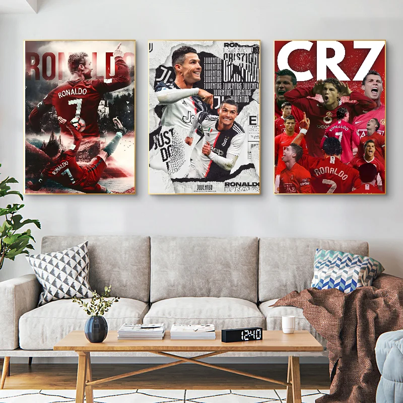 C-Cristiano R-Ronaldo CR7 Классический винтажный постер с принтом бумаги для дома гостиной
