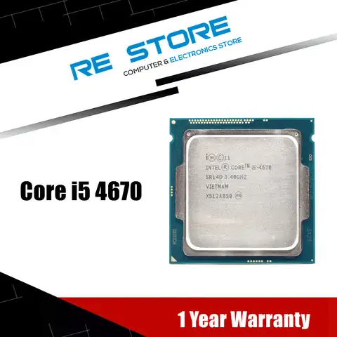 Процессор Intel Core i5 4670 3,4 ГГц 6 Мб разъем LGA 1150 четырехъядерный ЦПУ процессор SR14D
