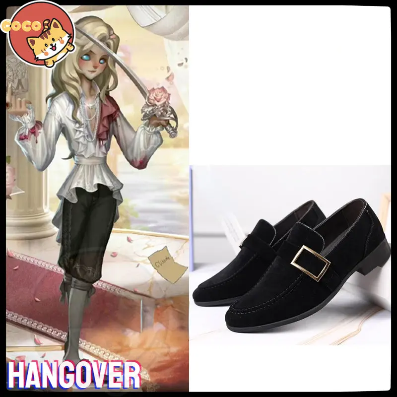 

CoCos Game Identity V Hangover Photographer Cosplay Shoes Joseph Desaulniers Shoes Cos Black Leather 38-47 Size Shoes