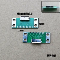 1pcs micro usb 3 0 type b female test board adapter usb to dip 11 pin connector socket mobile hard disk drives data interface