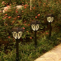 2 pack led solar pathway lights outdoor street garden lantern waterproof landscape walkway decoration lighting lawn patio lamp