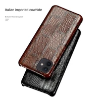 leather phone case for iphone x xs xs max xr for iphone 11 11pro max 6 7 7 plus 8 8plus 6s se 2020 cowhide shockproof back cover