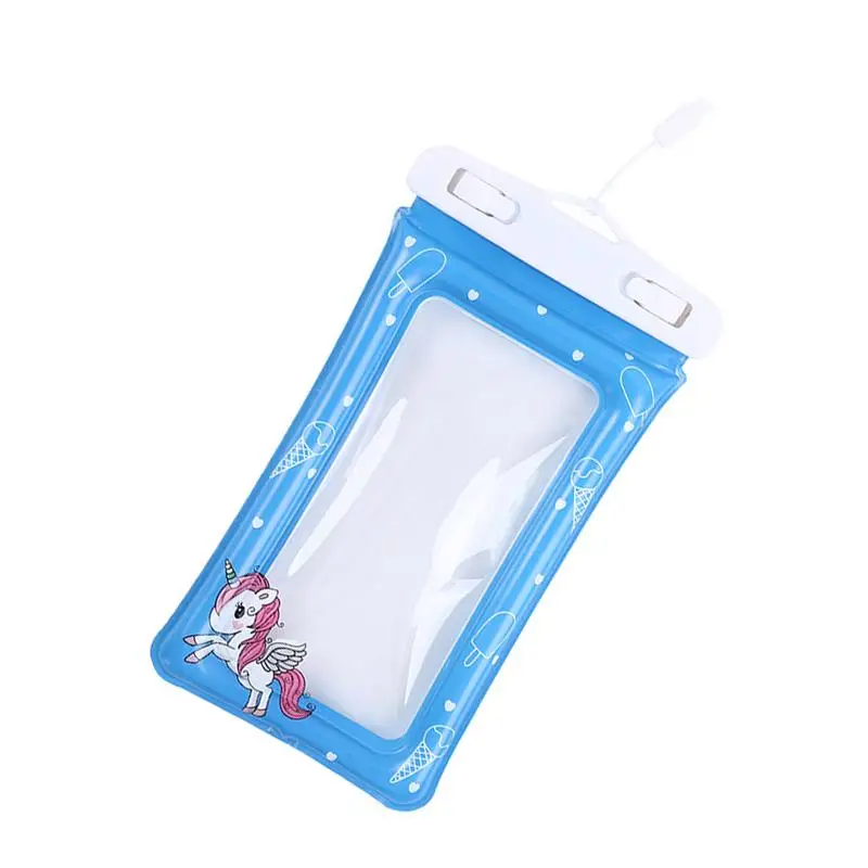 

Phone Sealed Pouch Universal Cell Phones Storage Bags With Clear Film Precision Screen Touch Cartoon Pouches With Lanyard