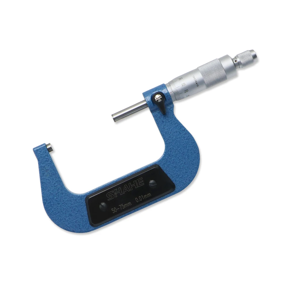 Фото Shahe Outside Micrometer Metric Micrometer Caliper Gauge 0.01 Mm Precision Vernier Caliper Measuring Tools №4