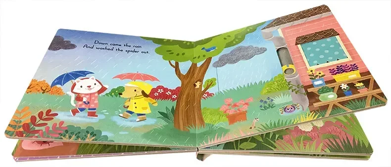 Пение со мной: детские книги Incy Wincy Spider для детей от 2 3 4 5 английская книжка с