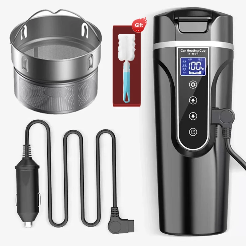 

Умная кружка с подогревом для автомобиля, 12 В/24 В, с контролем температуры