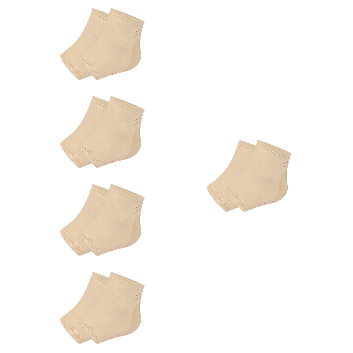 

5 Pairs Gel Cracked Dry Toeless Gel Heel Socks Toeless Gel Cracked Dry Toeless Gel Heel Socks Cracked Feet Cracked Dry Toeless