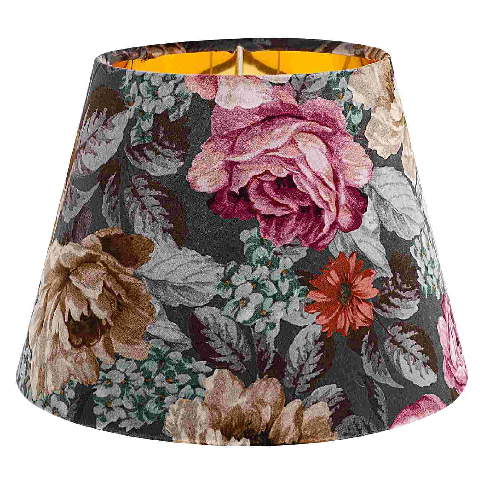 

Table Lamp Decor Bedroom Lampshade Flower Cloth Light Accessory Housewarming Gift