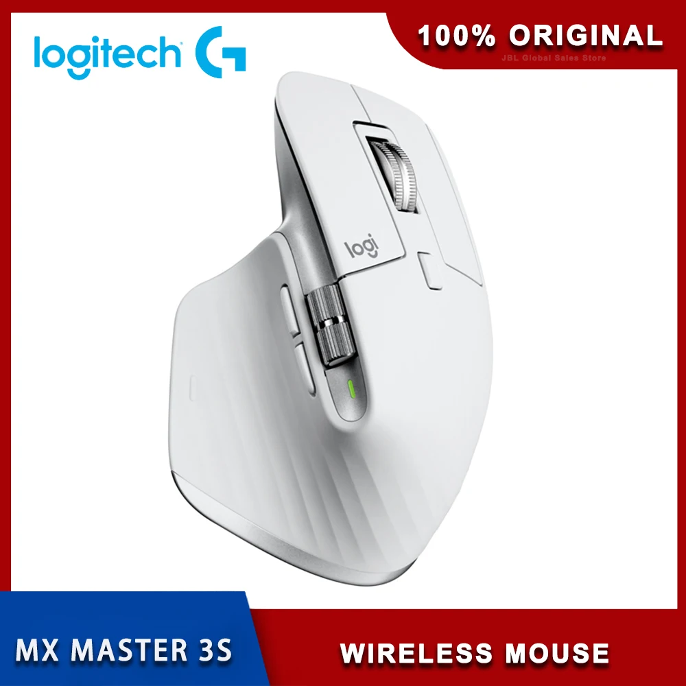

Original Logitech MX Master 3S /MX Master 3 Wireless Mouse 8000 DPI Auto-Shift Scroll Wheel Wireless Bluetooth Mouse Office Mice