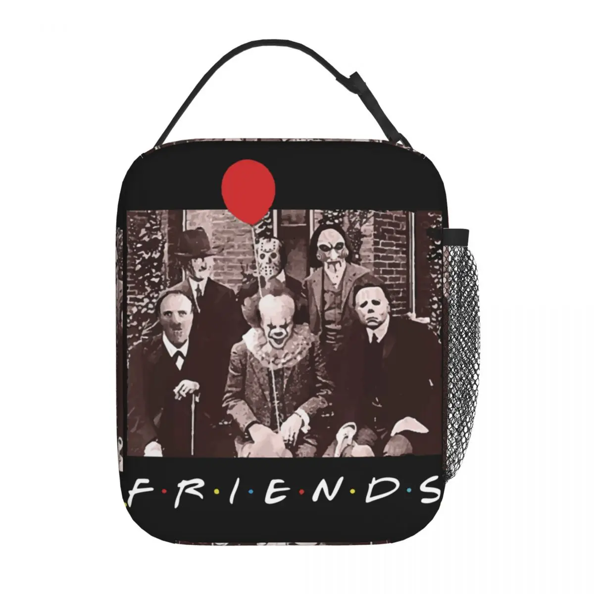 

Horror Film Friends Halloween Michael Myers Lunch Bag IT Hannibal Jason Horrible Lunch Container Thermal Cooler Lunch Box