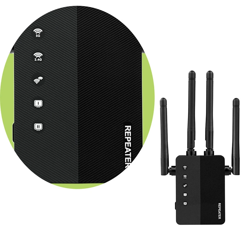 1200M Wireless WIFI Repeater Long Range Extender 802.11b/g/n Wireless WiFi Router 5G Signal Amplifier For Windows Vistas