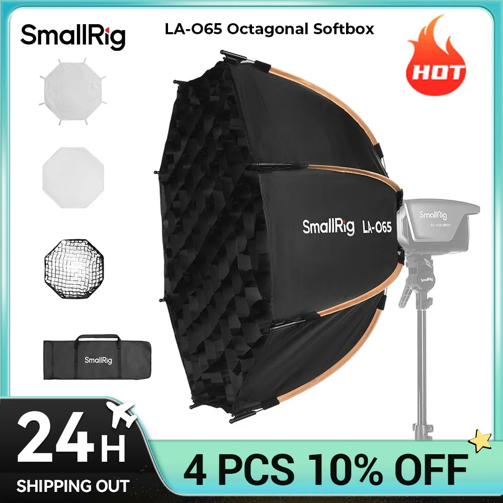 Восьмиугольный софтбокс SmallRig LA-O65 быстросъемный 65 см с сумкой для переноски