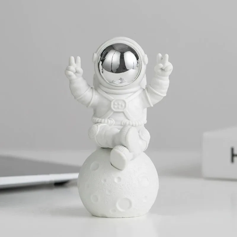 3 шт. декоративная статуэтка астронавта из смолы