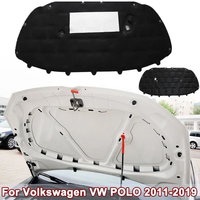 Фото Шумоизоляционный мат для капота автомобиля Volkswagen VW POLO 2011-2019, звукоизоляционная накладка для двигателя, теплоизоляционный коврик №2
