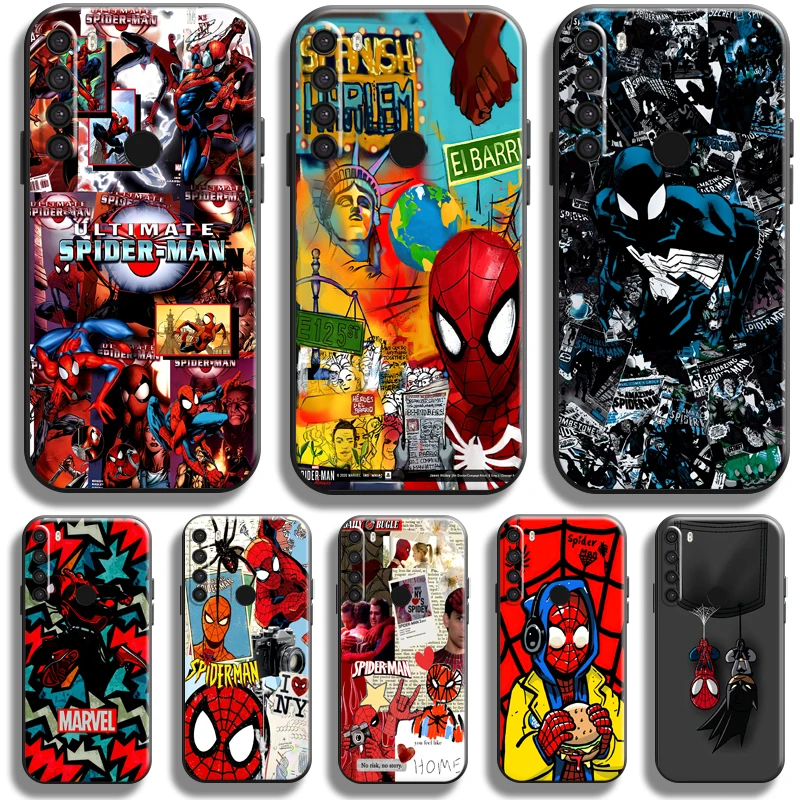 

New Avengers Spiderman For Xiaomi Redmi Note 8 Pro Note 8T Redmi 8 8A Phone Case Silicone Cover Funda TPU Coque Carcasa