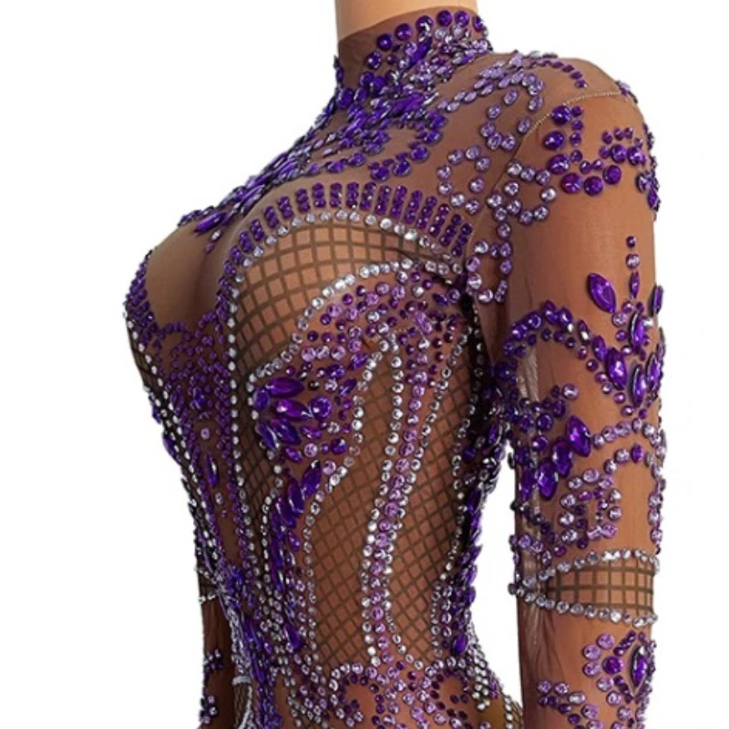 Романтическое фиолетовое сексуальное платье для выпускного вечера с кисточками