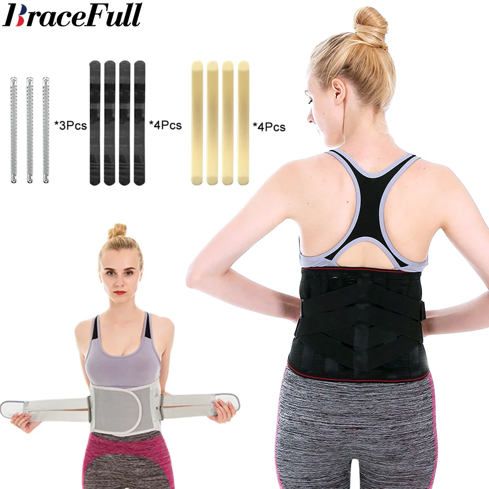 

Lower Back Braces for Back Pain Relief Compression Belt Men Women Lumbar Support Herniated Disc Sciatica Adjustable Straps