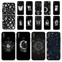 maiyaca death tarot cat phone case for huawei honor 10 i 8x c 5a 20 9 10 30 lite pro voew 10 20 v30