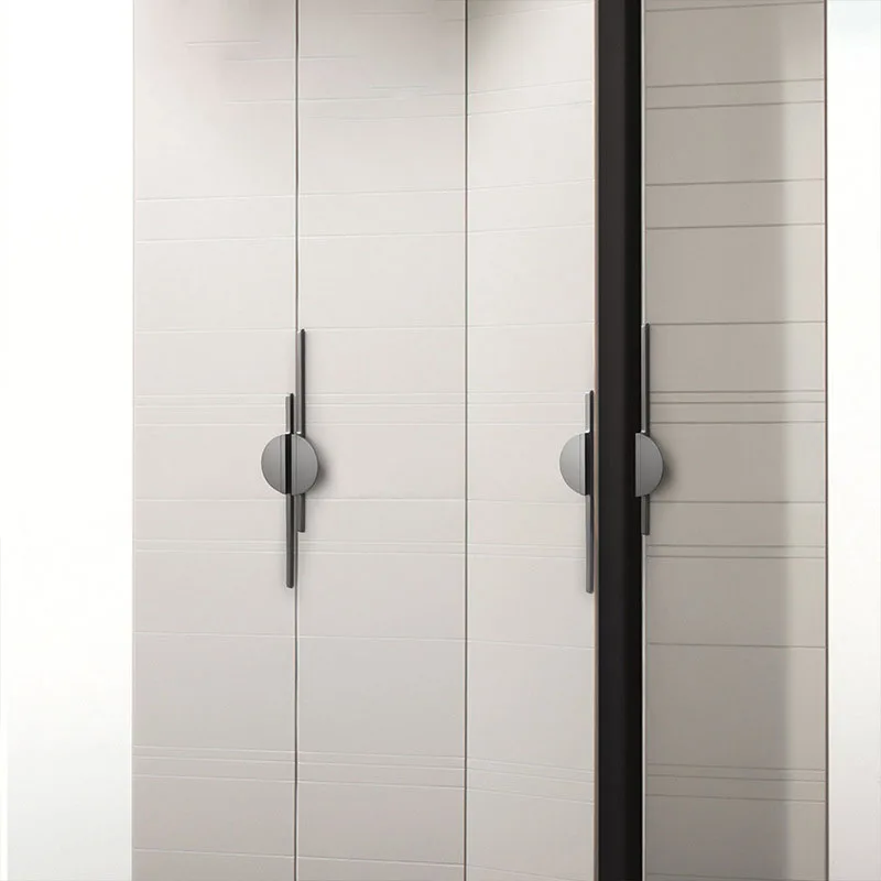 new modern simple golden gray round counter cabinet door drawer pulls kitchen cupboard door handle furniture handles hardware free global shipping