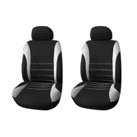 2x front car seat covers front airbag ready sport bucket seat cover 2 piece set automobiles seat covers black grey
