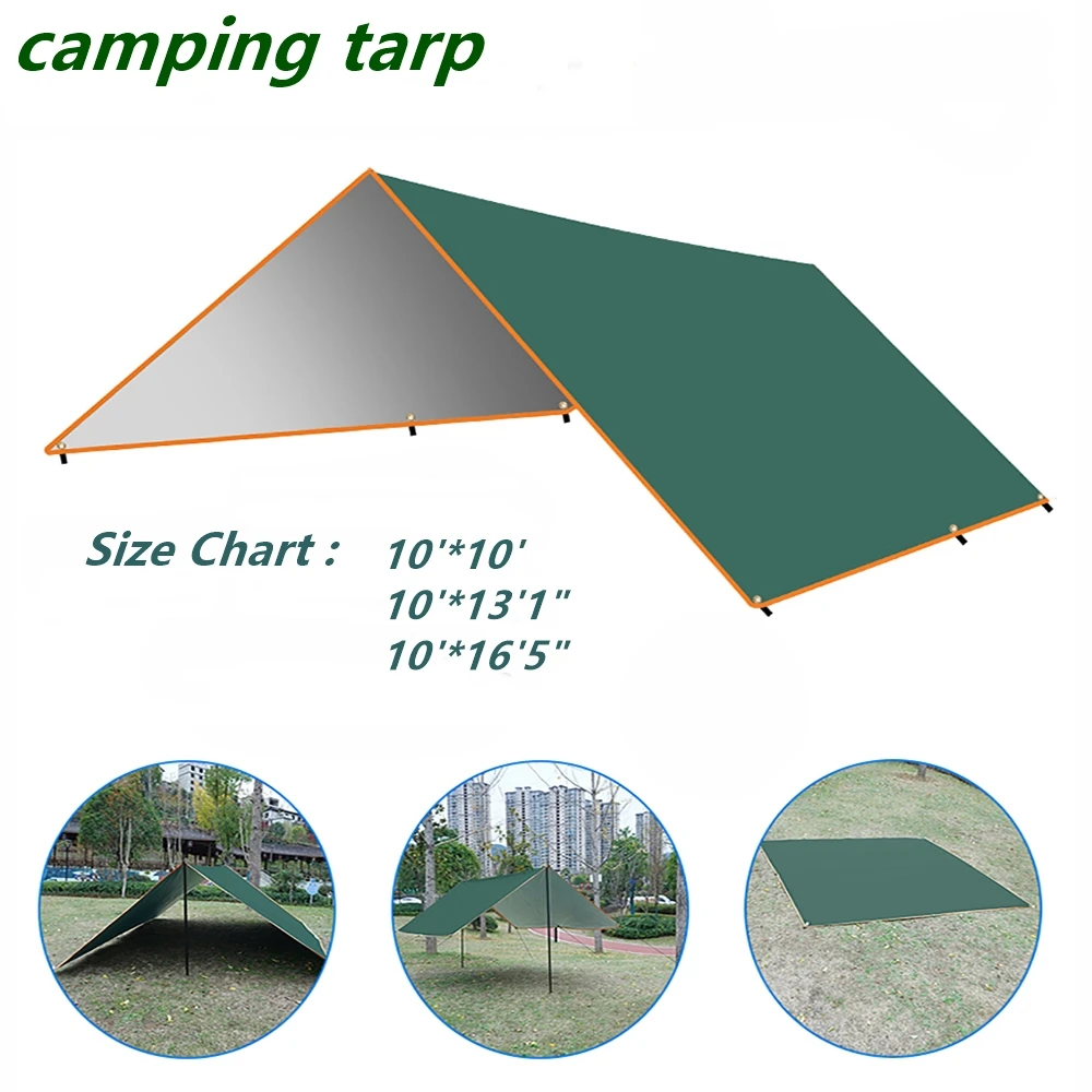 

Outdoor Camping Tarp UV Resistant Waterproof Rainproof Cover Canvas Retractable RV Awning Beach Sun Shelter Canopy for Camping