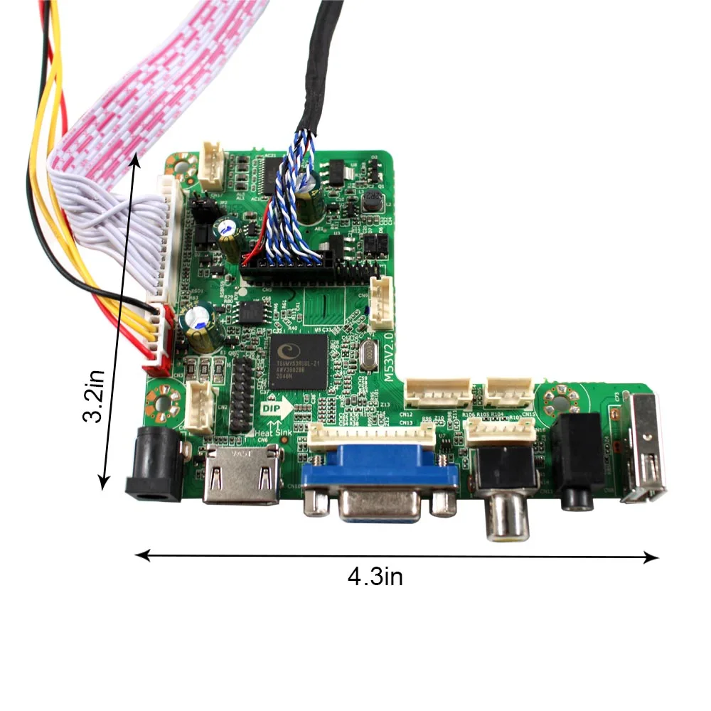 

For 15inch 1024x768 NL10276BC30-33D LCD Panel VGA USB AV HD-MI LCD Driver Board