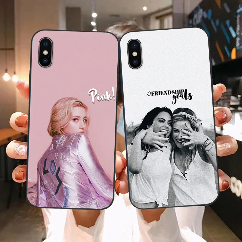 Мягкий черный Чехол Lili Reinhart Riverdale для iPhone 13 12 Pro XS Max X XR 7 8 6 6S Plus Mini 11 SE 2020 чехол |