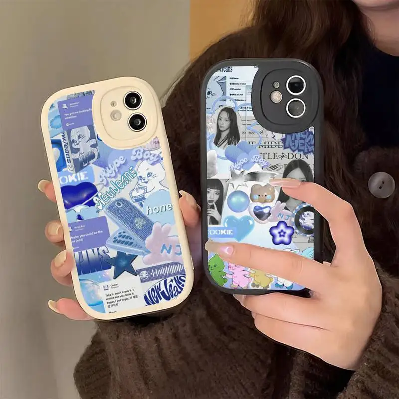 

Kpop NewJeans Phone Case Hard Leather Phone Case for iPhone 13 12 Mini 11 14 Pro Max Xs X Xr 7 8 Plus 6 6s Se 2022