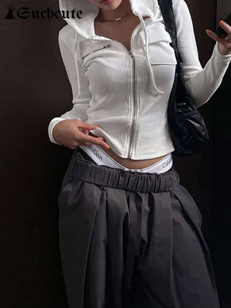 

Куртка женская осенняя тонкая однотонная с карманами и капюшоном