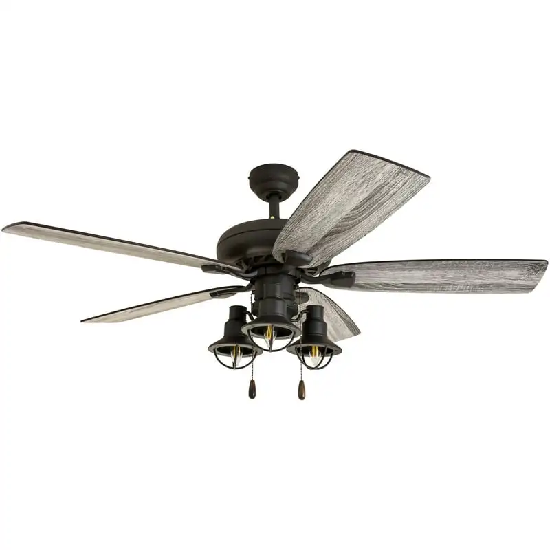 

52 In. Bronze Indoor Ceiling Fan