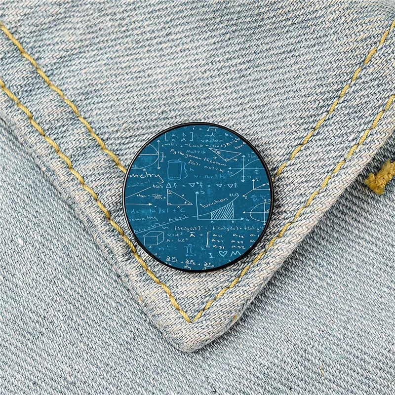 

Math LessonsTeal teacher Pin Custom Funny Brooches Shirt Lapel Bag Cute Badge Cartoon Cute Jewelry Gift for Lover Girl Friends