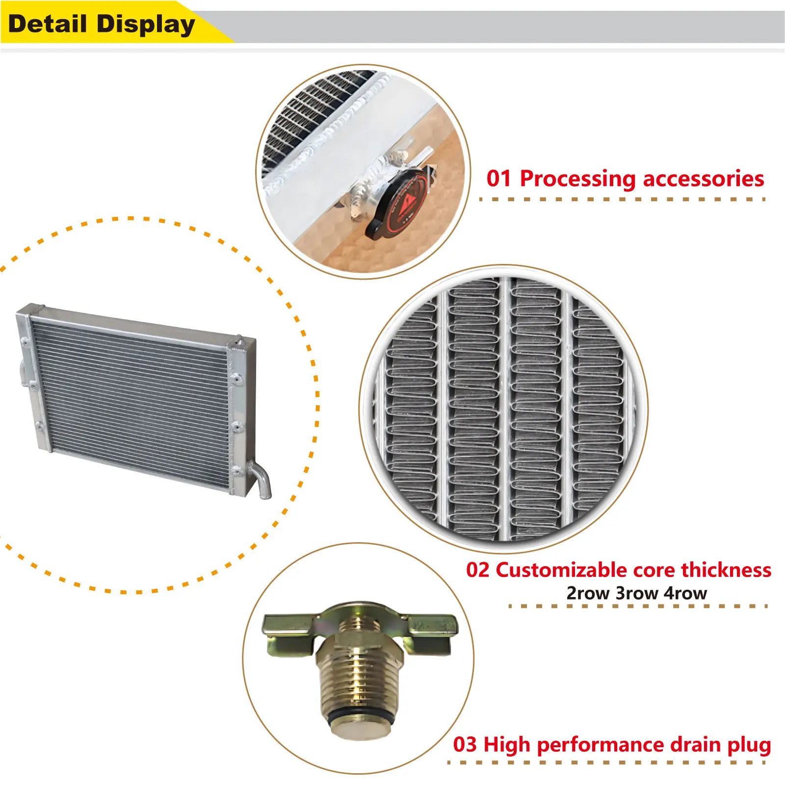 Алюминиевый радиатор ATV/UTV + вентиляторы для Polaris RZR 1000 XP Turbo 2018 2017-2019 гг.