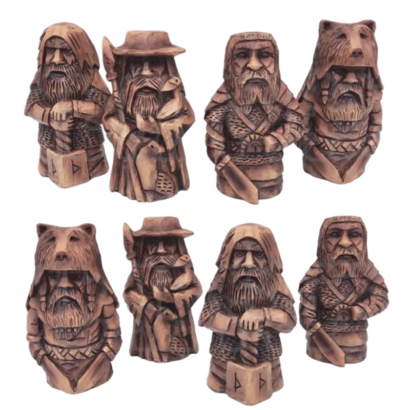 

Norse Pagan Resin Viking Statue Odin Thor Resin Crafts Ornaments Home Outdoor Garden Desktop Decoration Child's Holiday Gift