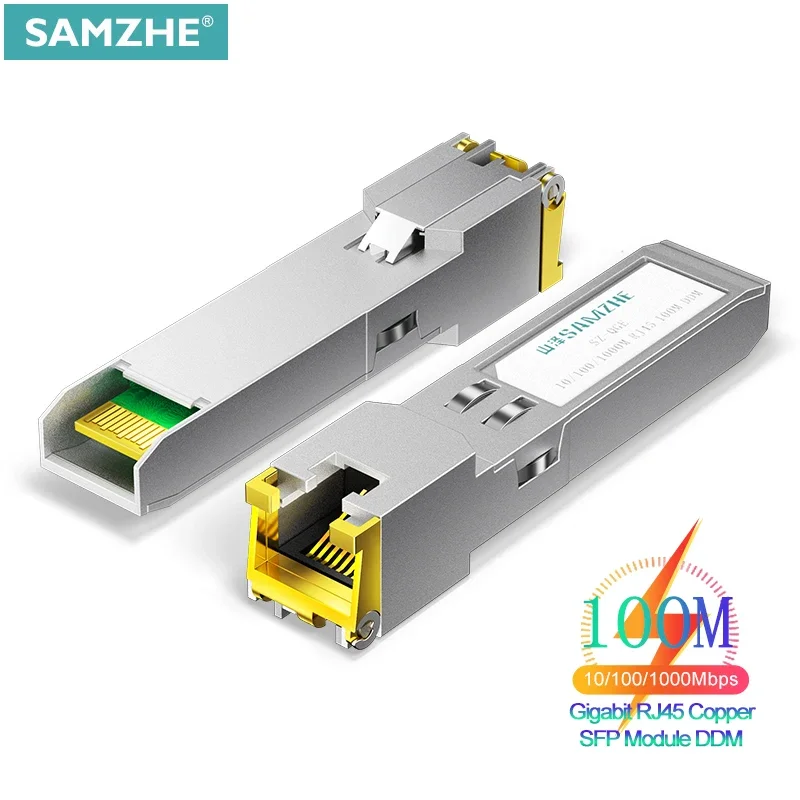 Модуль SFP SAMZHE Gigabit RJ45 1000 Мбит/с медный модуль трансивера совместимый с