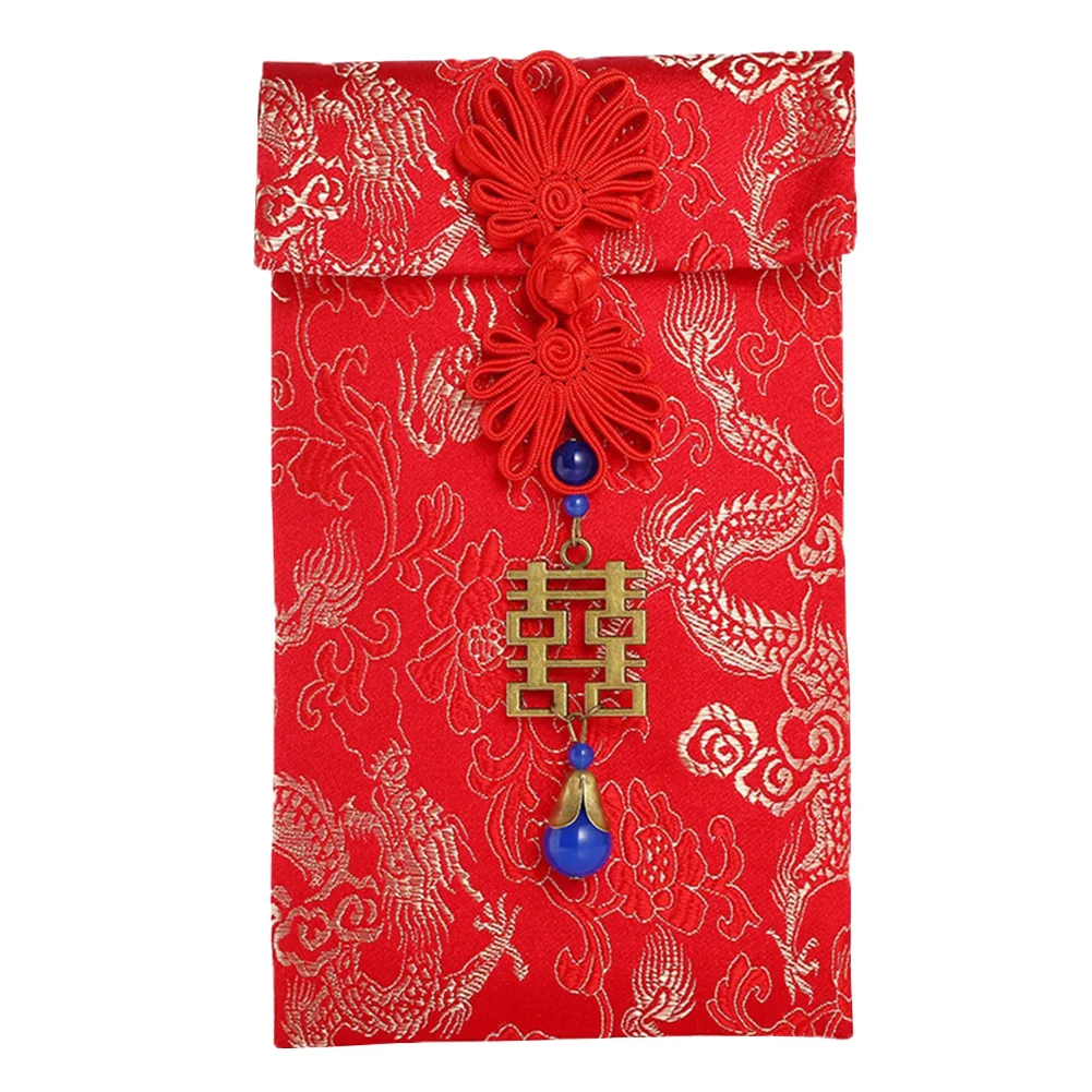 

2020 Brocade Spring Festival Chinese New Year Wedding Birthday Gift Bag Thickened Red Envelopes Lucky Traditional Hong Bao