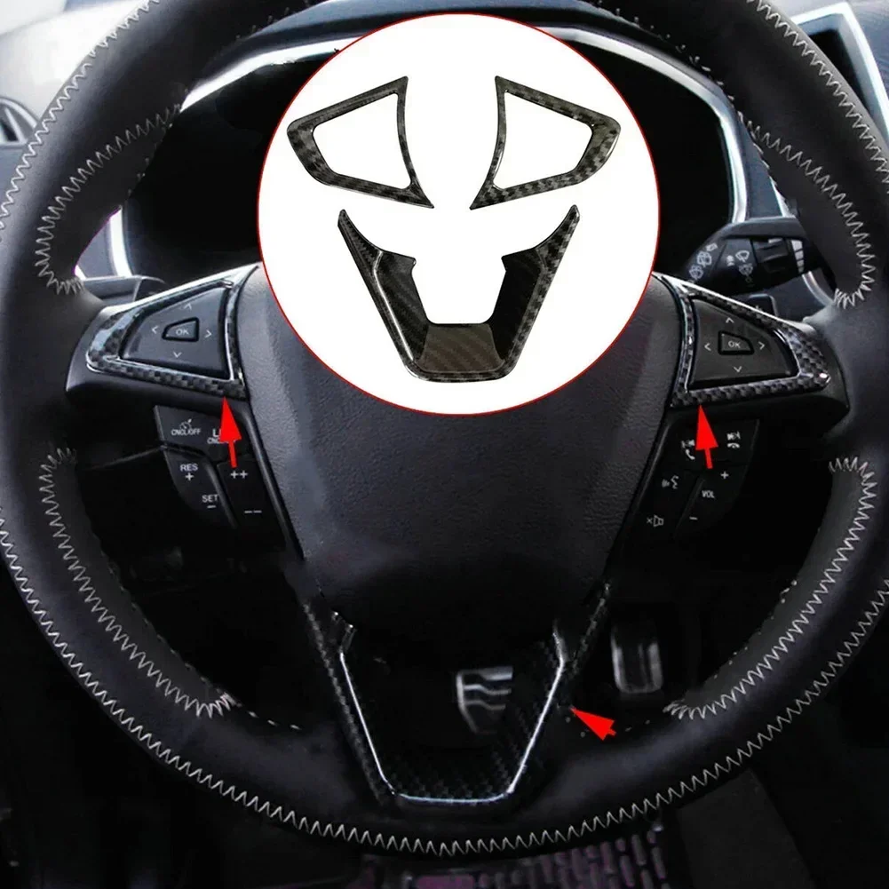 Чехол на руль из углеродного волокна для Ford Fusion Mondeo Edge идеально подходит