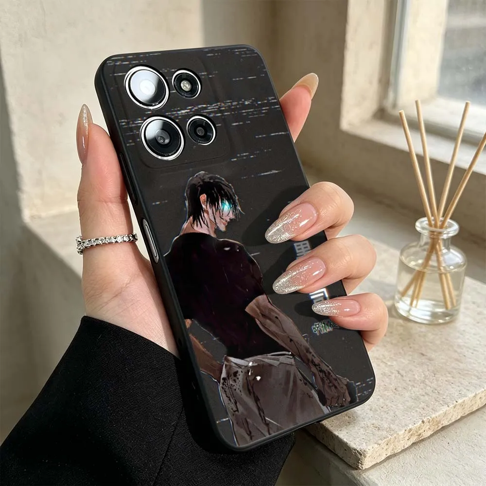 Фото Чехол для телефона с изображением аниме-персонажа Тоуи Фушигуро для Motorola Edge 60 50 70 G23 G15 G14 G13 G06 G04 E22 E15 E14 G Power Stylus 5G №3