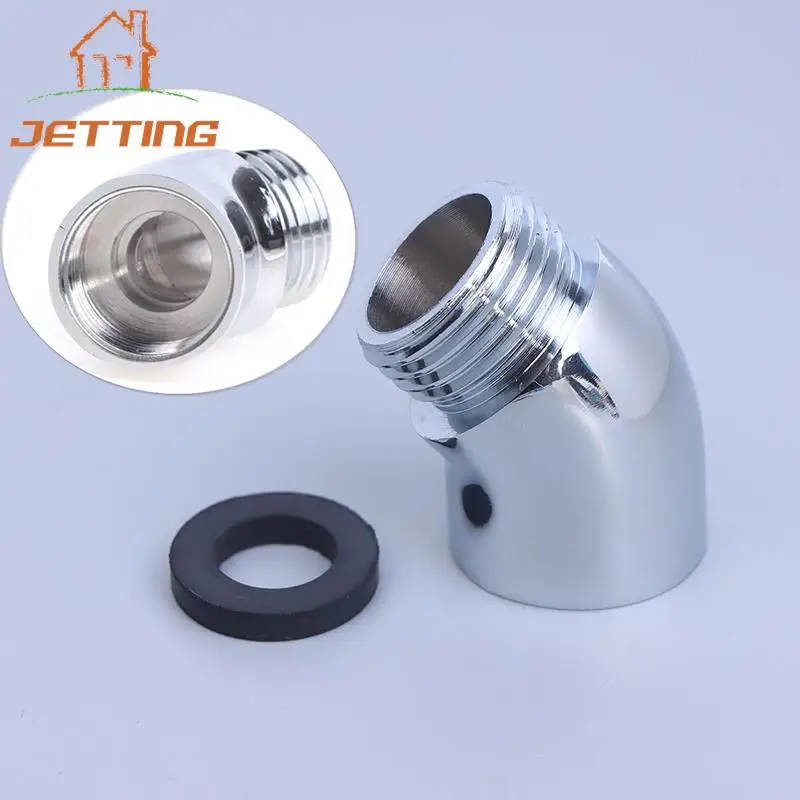 

Shower Elbow Adapter Shower Connector Hand Shower Top Spray Elbow Chrome Angle Female Thread And Male Thread Bathroom Accessorie
