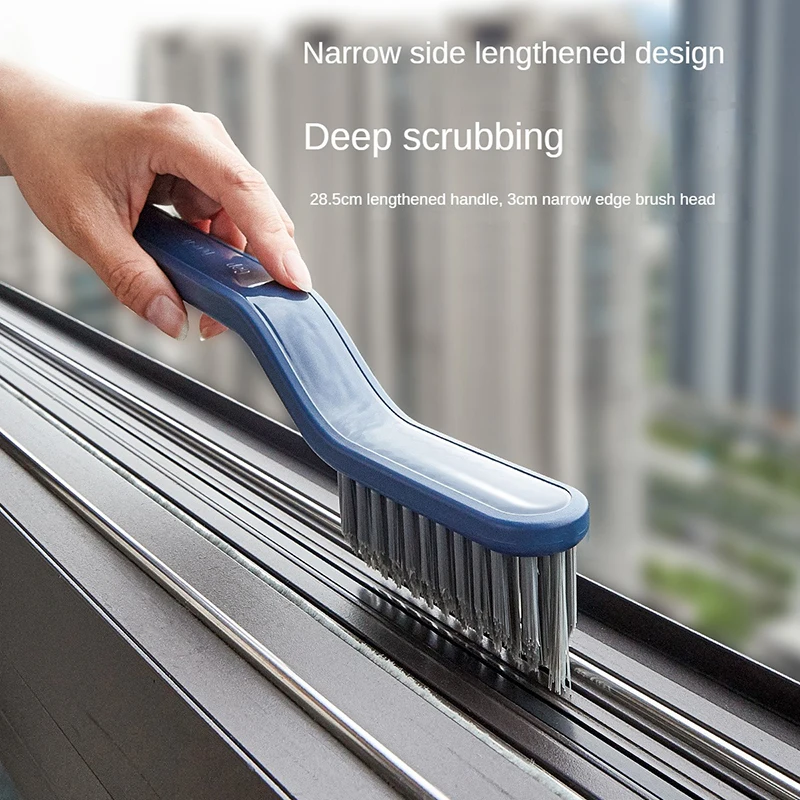 

Bathroom Cleaning Brush Gap Brush Two-in-One Small Clip Chuck Hair Window Cleaning Brush Kitchen Multifunctional Gap Brush