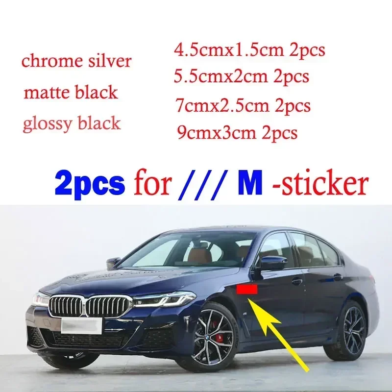 

2 шт. M Sport / Power Set Эмблемы Наклейки Значки Крыло Боковое крыло Автомобильный Стайлинг Логотип для BMW M3 M5 320 325 E36 E46 E90 E92 F10 F30