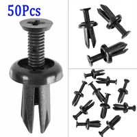 50x car nylon clips fastener auto ventilated cover plat retainers rivets bumpers fenders door trim panels interior replacement